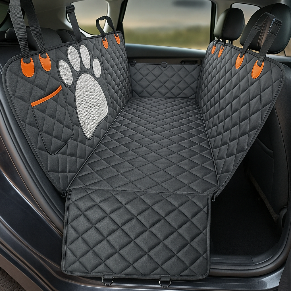 🐾 PawShield Comfort Hammock – Dog Car Seat Cover