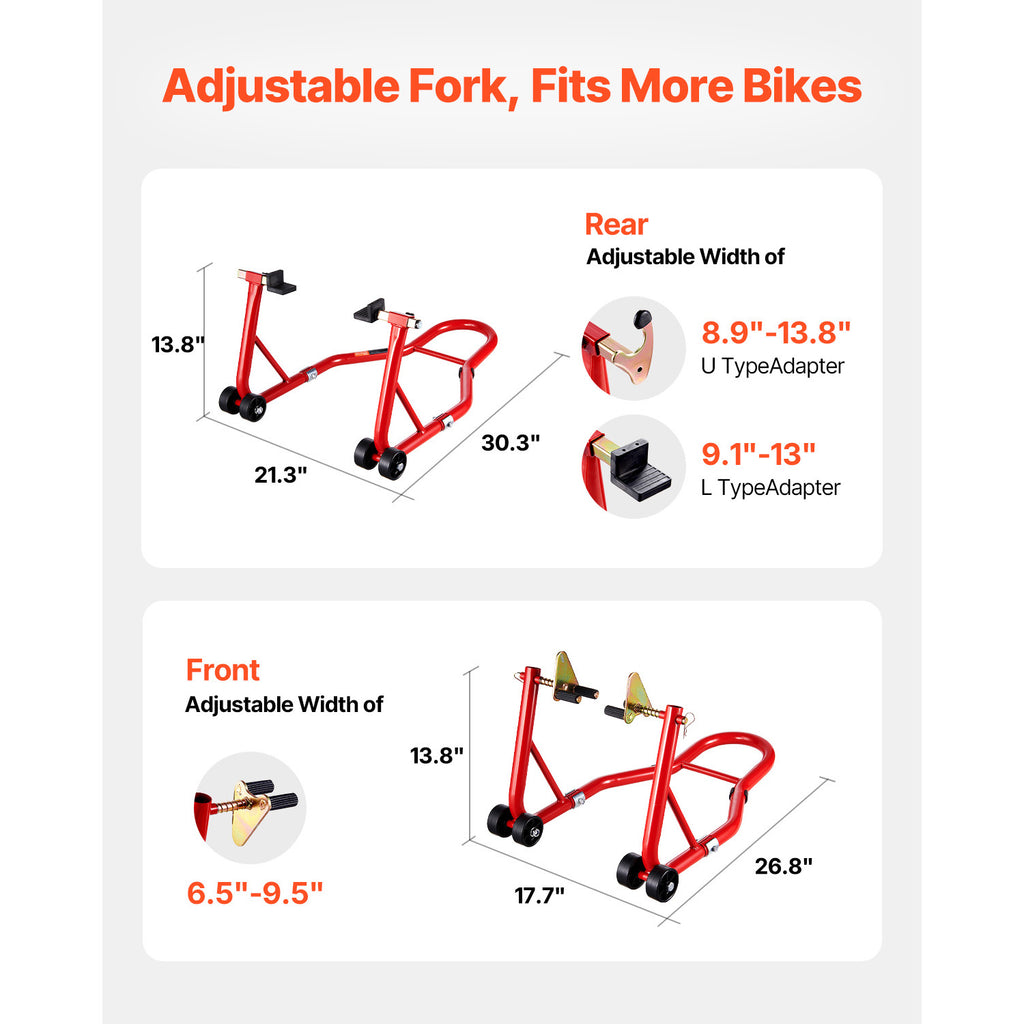 SucceBuy Motorcycle Stand Lift 850lbs