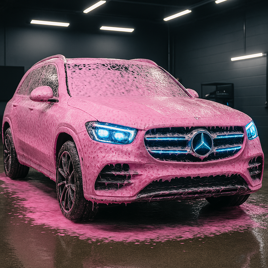 🫧 FoamBliss – Pink Foaming Car Wash Soap