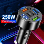 DRIVIQ VoltHub 250 Max – 5-Port Car Fast Charger