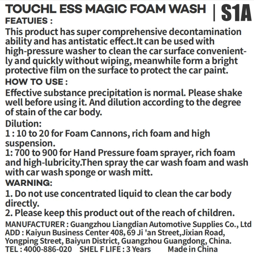 🫧 FoamBliss – Pink Foaming Car Wash Soap