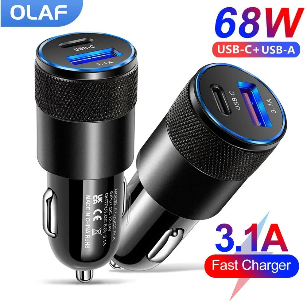 ⚡ VoltRush DuoCharge – Fast Car Charger