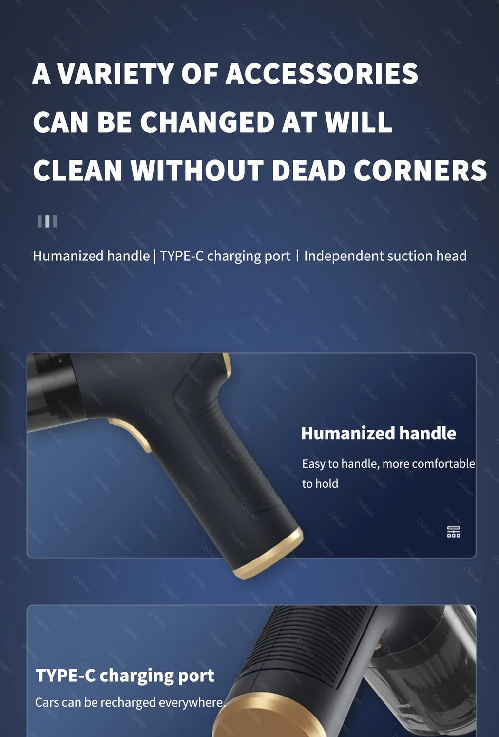 🧹 CleanForce MiniVac – Wireless Car Vacuum