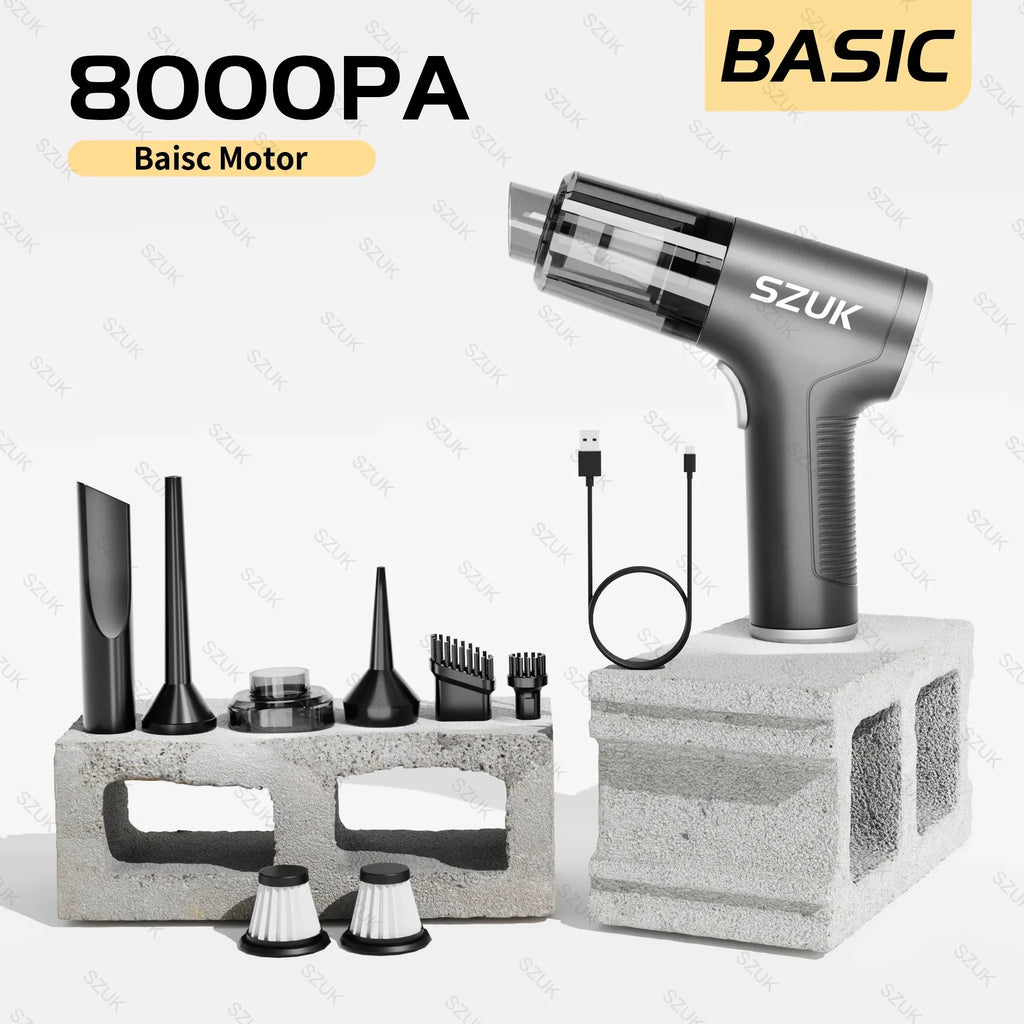 🧹 CleanForce MiniVac – Wireless Car Vacuum