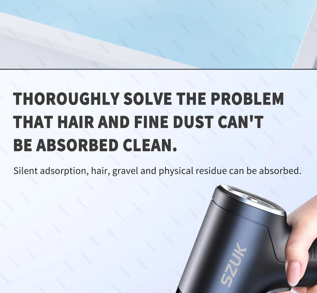 🧹 CleanForce MiniVac – Wireless Car Vacuum