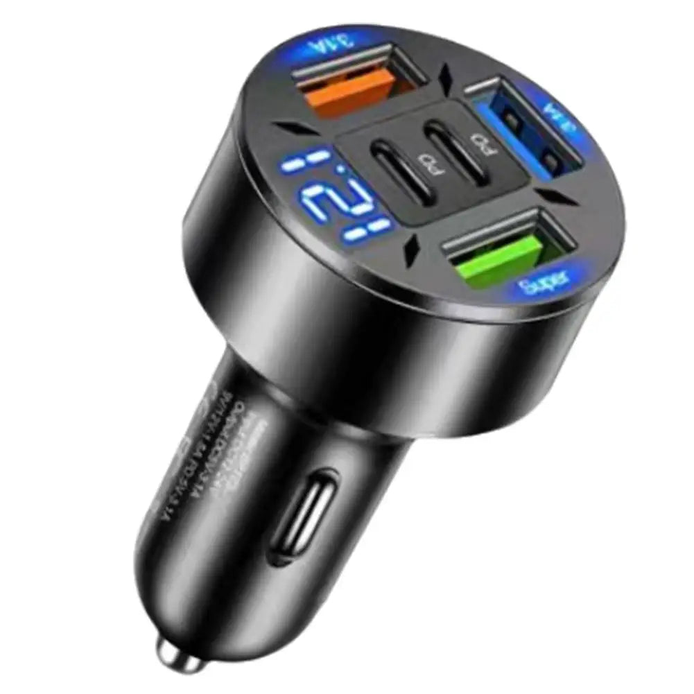🔋 VoltHub 250 Max – 5-Port Car Fast Charger