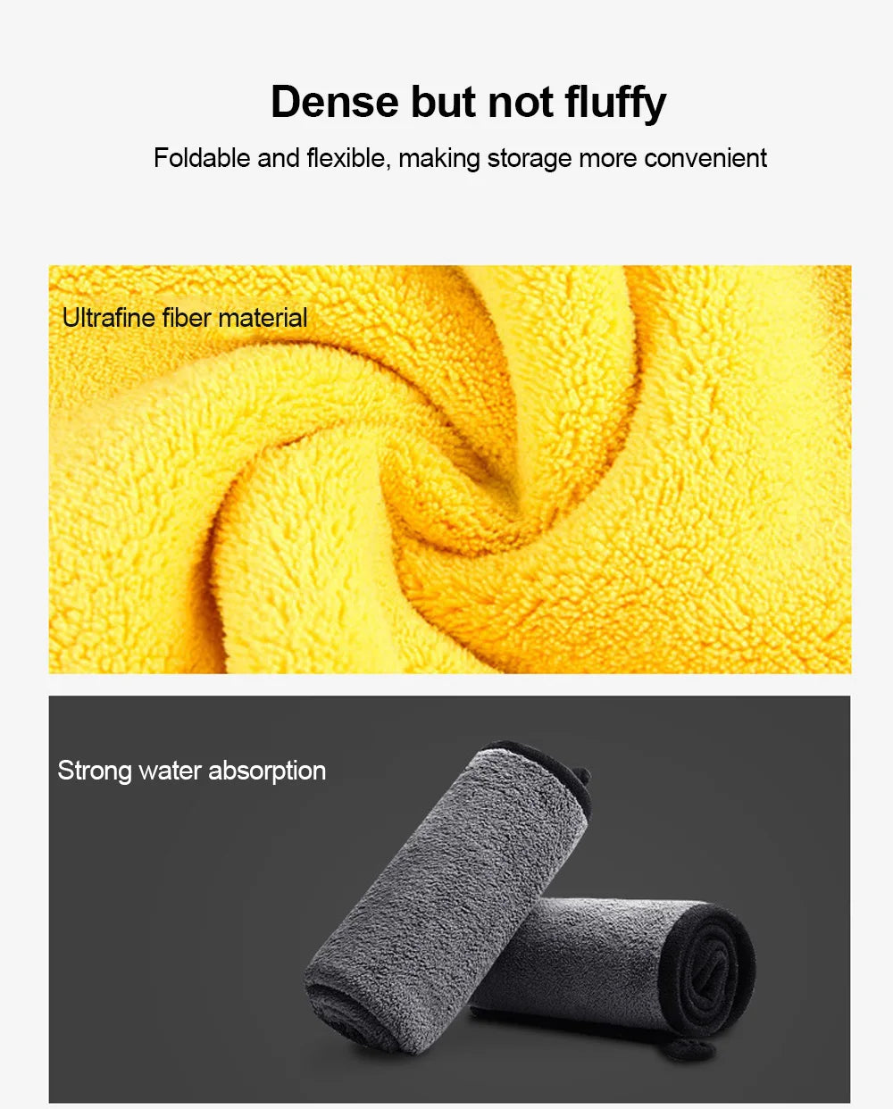 🟡 DryPro MicroTowel – Premium Microfiber Cloth