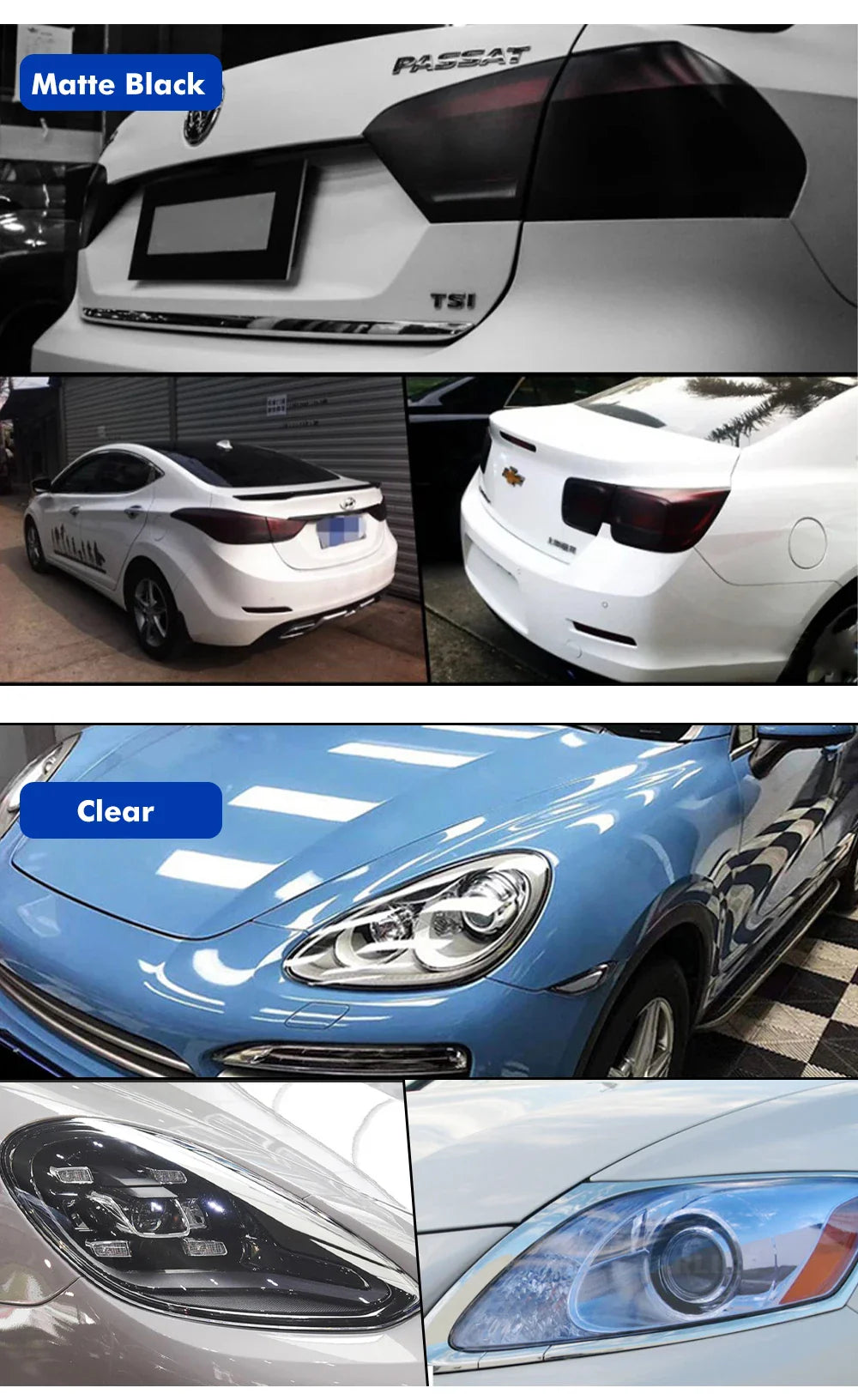 🌫️ ShadowSkin TintWrap – Headlights & Taillights Wrap Film