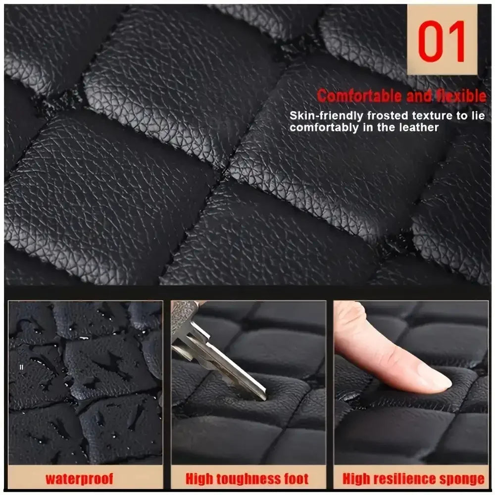 🛡️ LuxPad – Leather Car Floor Mats