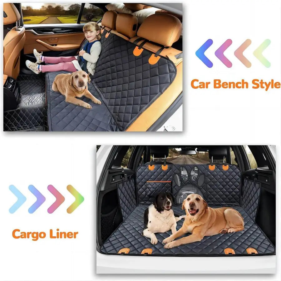🐾 PawShield Comfort Hammock – Dog Car Seat Cover