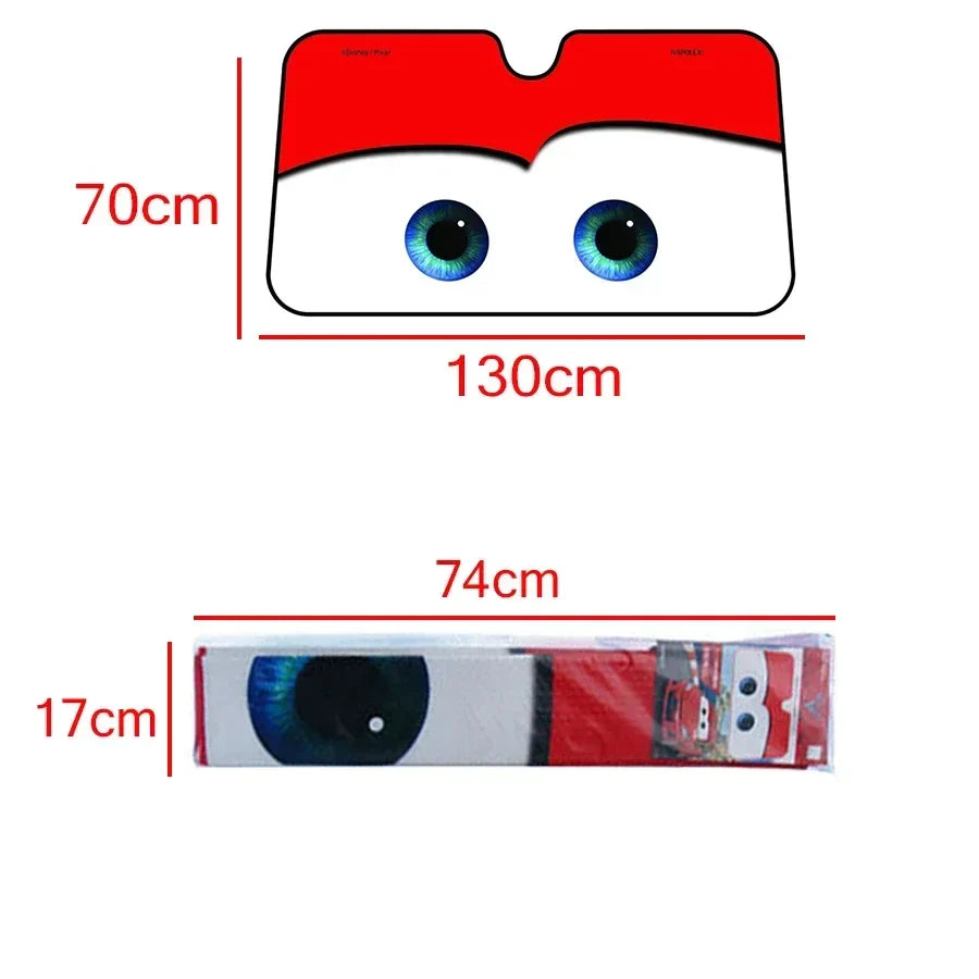 😎 ToonShade EyeVisor – Cartoon Eyes Windshield Sunshade