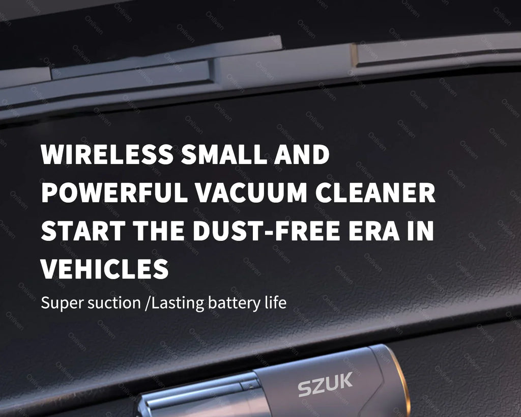 🧹 CleanForce MiniVac – Wireless Car Vacuum