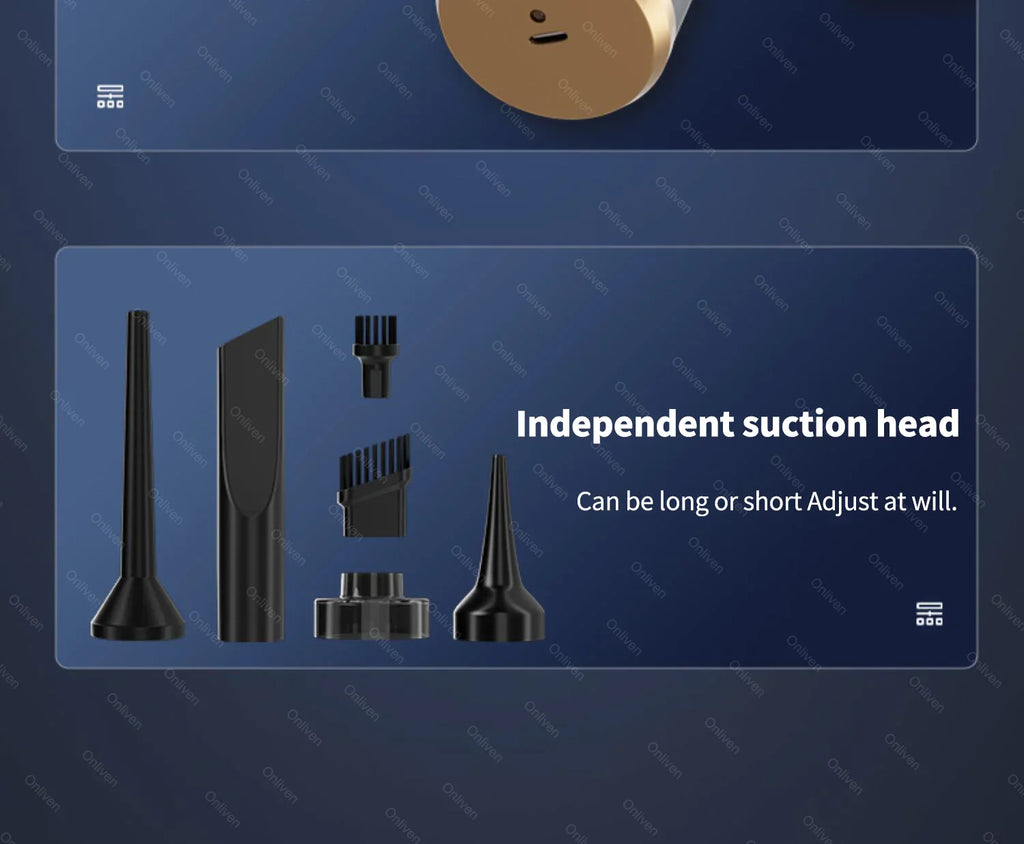 🧹 CleanForce MiniVac – Wireless Car Vacuum