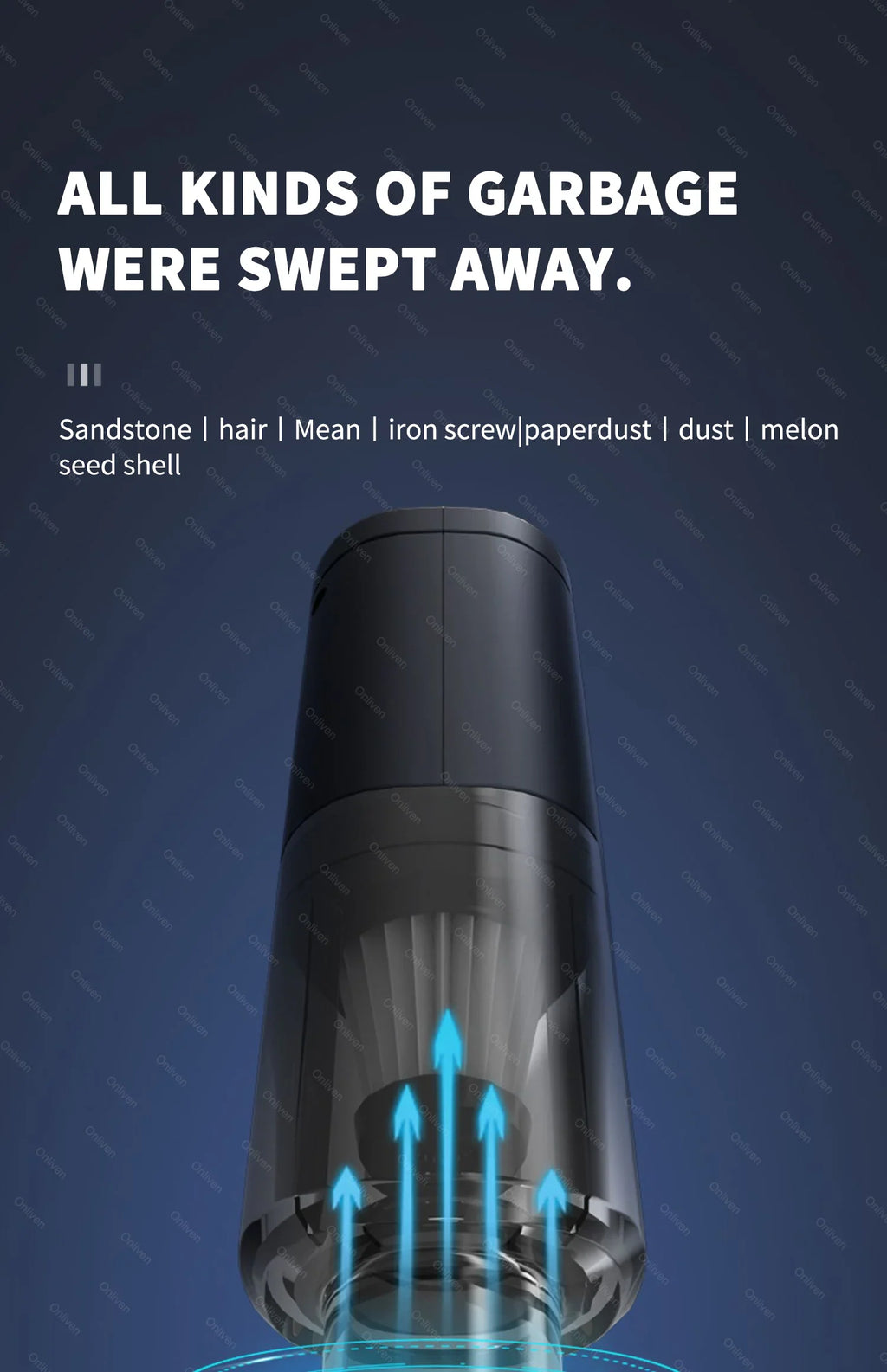 🧹 CleanForce MiniVac – Wireless Car Vacuum