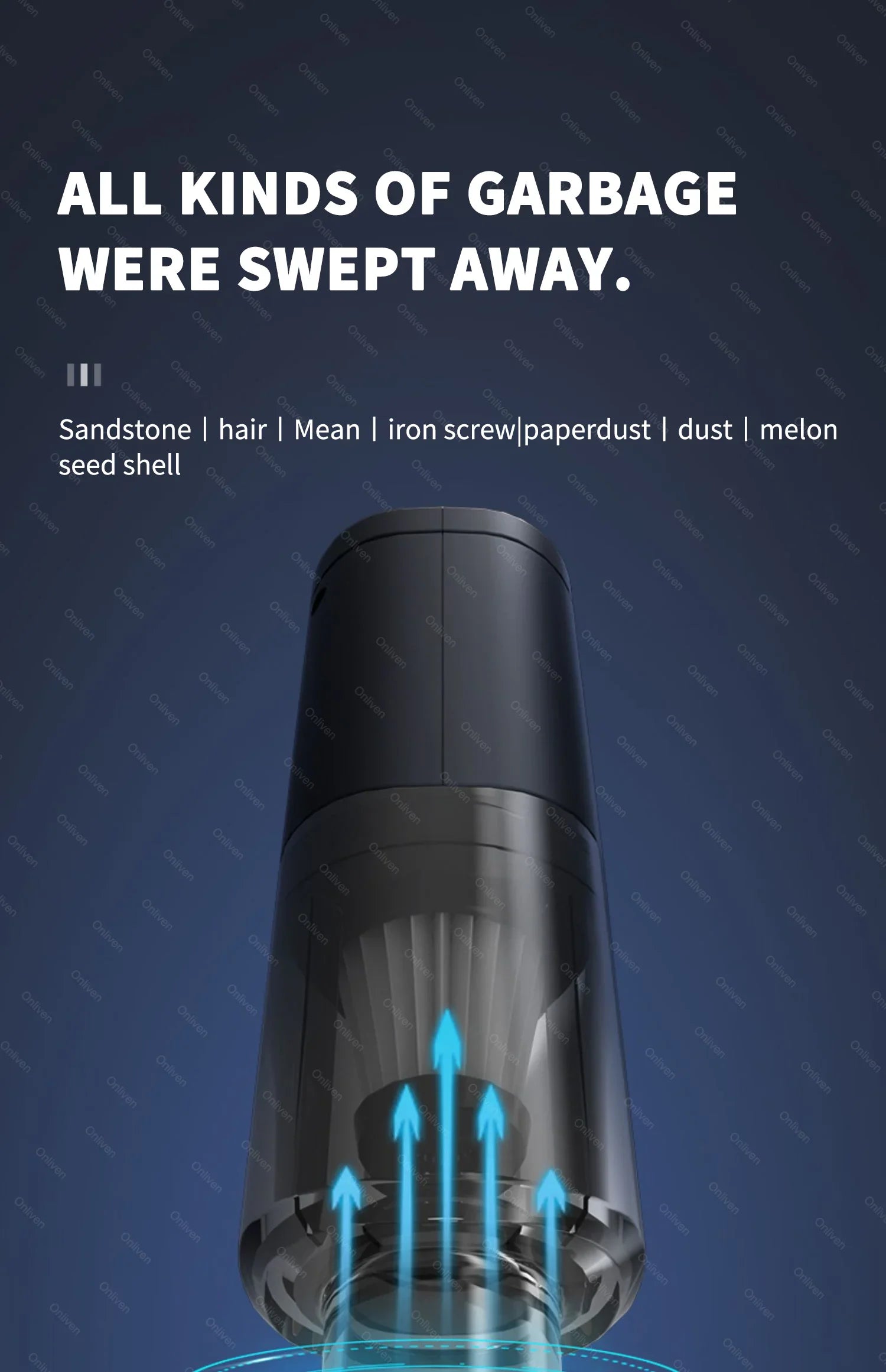 🧹 CleanForce MiniVac – Wireless Car Vacuum