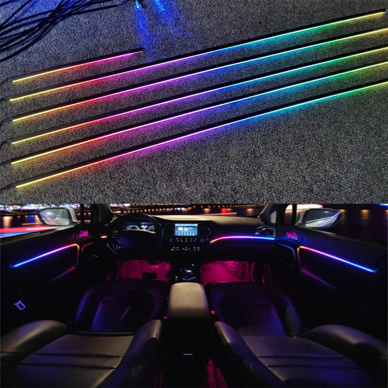 🌈 GlowLine Symphony – Ambient Interior Light Kit