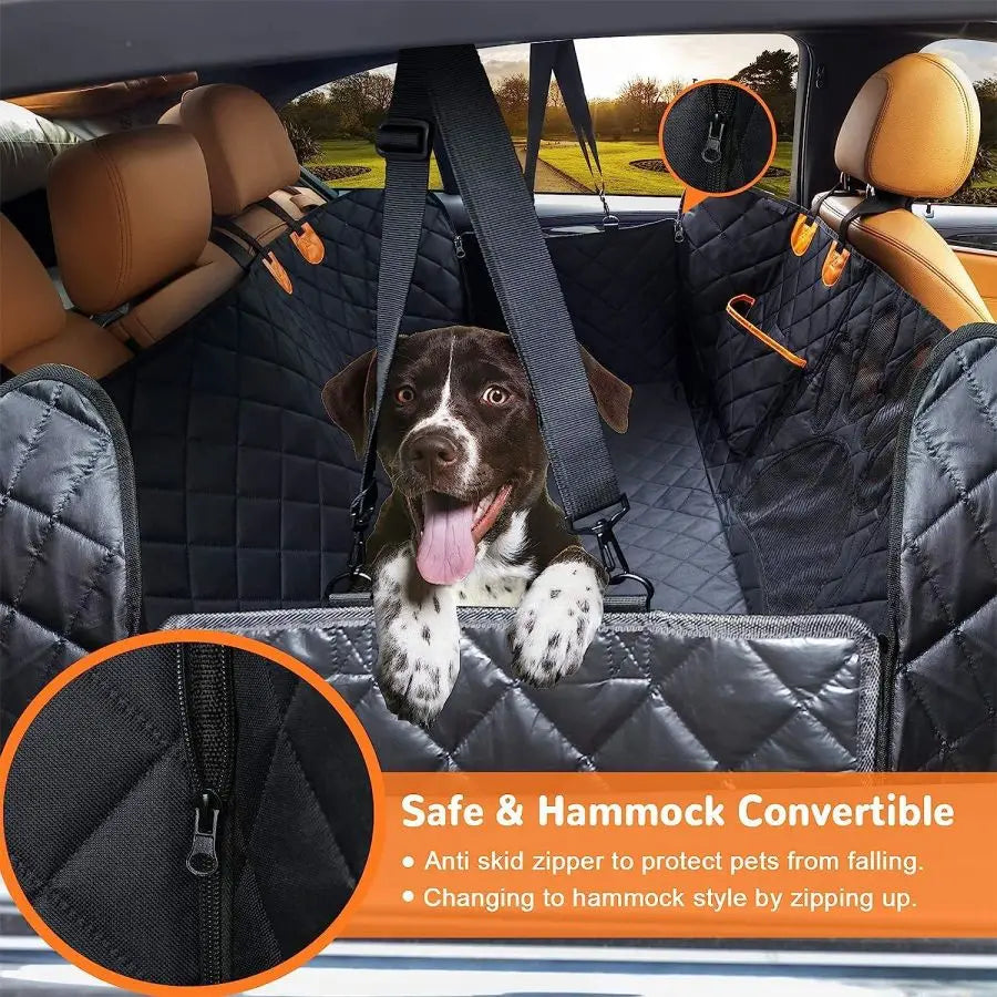 🐾 PawShield Comfort Hammock – Dog Car Seat Cover