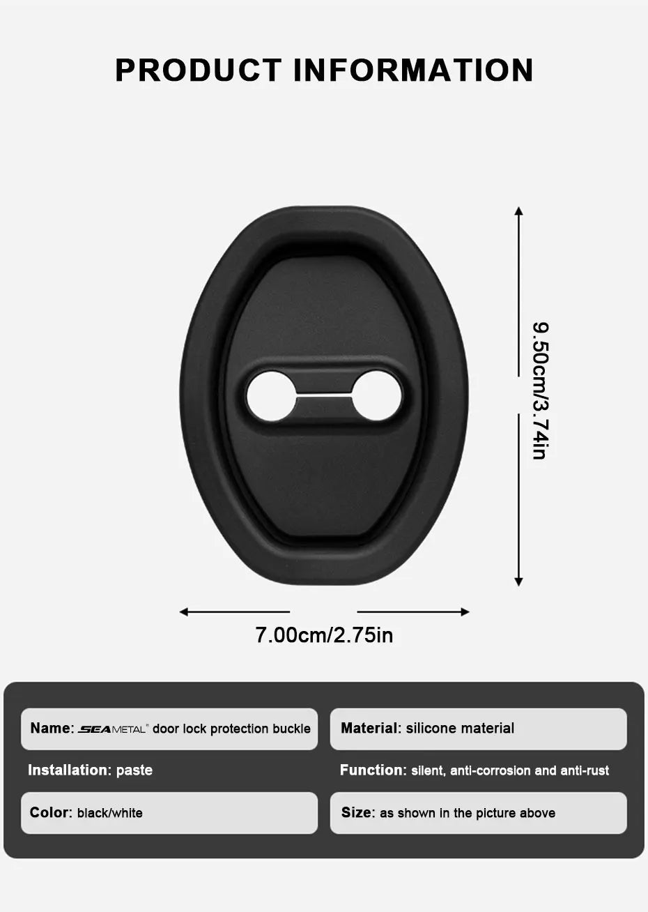 🔇 SilenceGuard Lock Pads – Car Door Lock Buffer Set