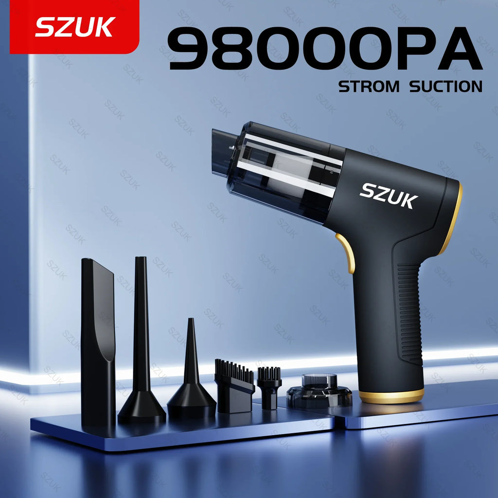 🧹 CleanForce MiniVac – Wireless Car Vacuum